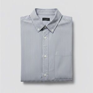 Club Monaco Men's Pinstripe Dress Shirt Standard Fit